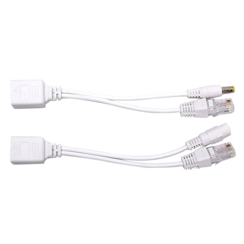1 Pair Power Over Ethernet Passive PoE Adapter Injector + Splitter Kit Po.l8