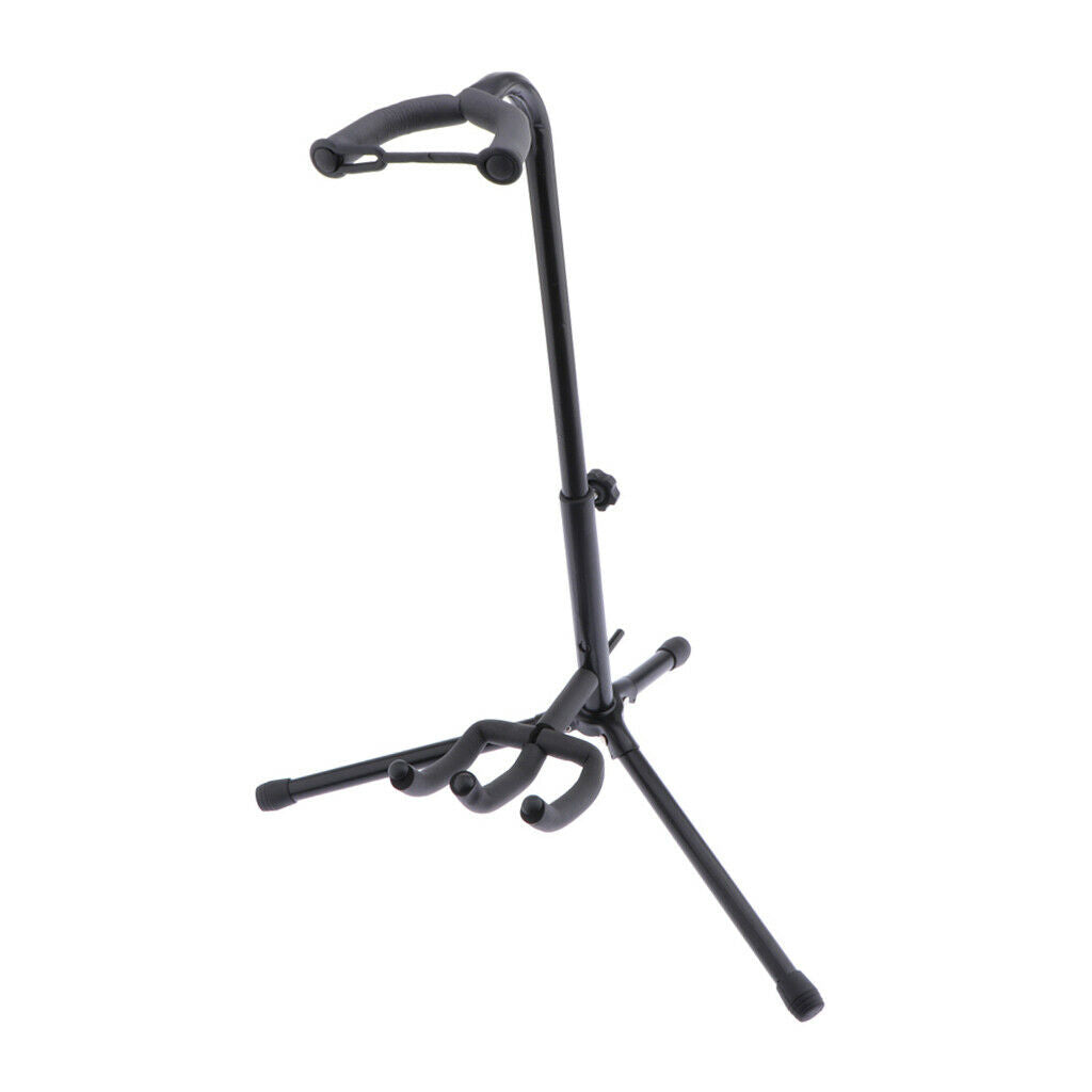 Foldable 3 Legs Instrumental Display Holder Iron Erhu Stand Bracket Black