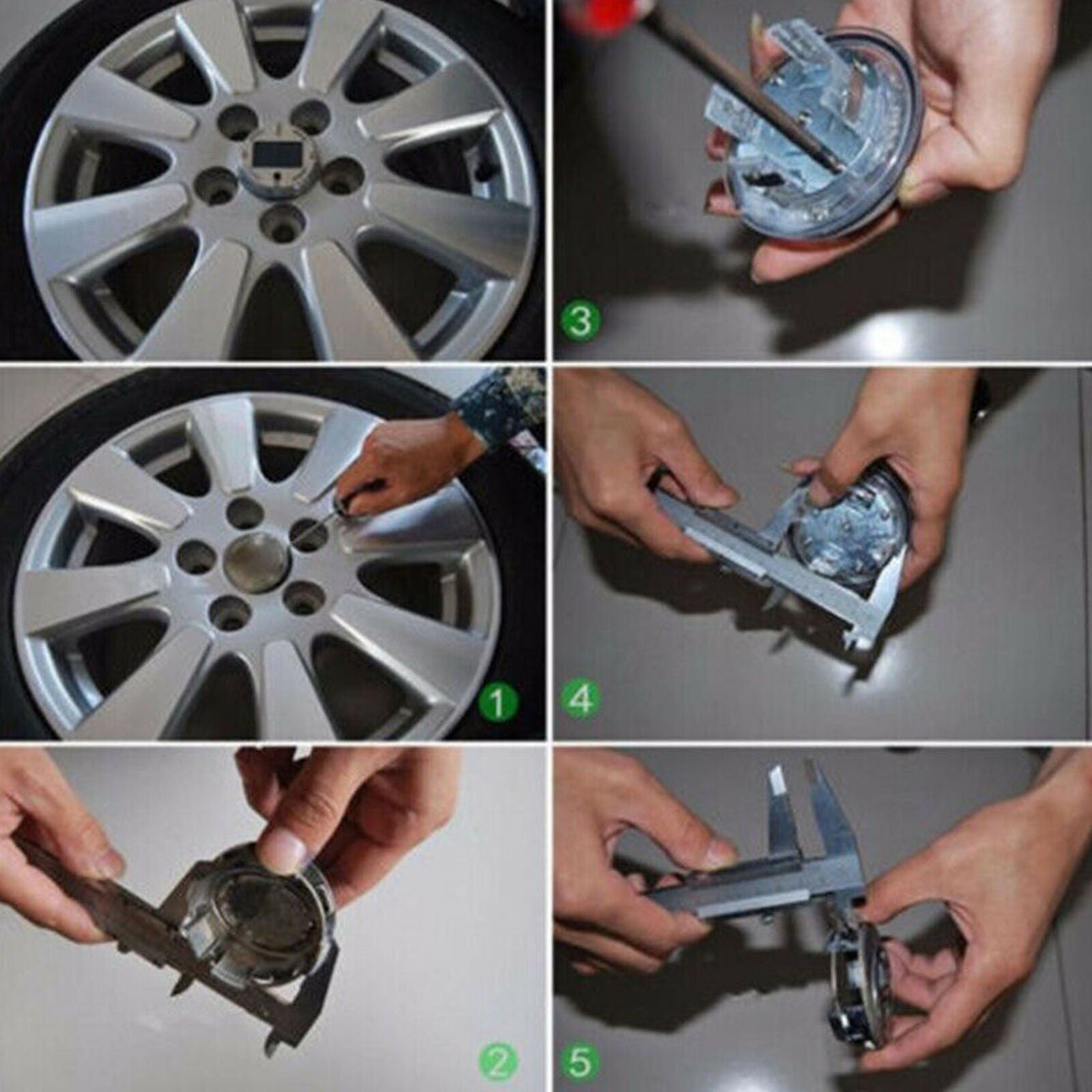 12 LED RGB Car Auto Solar Energy Flash Wheel Tire Light Lamp Decor