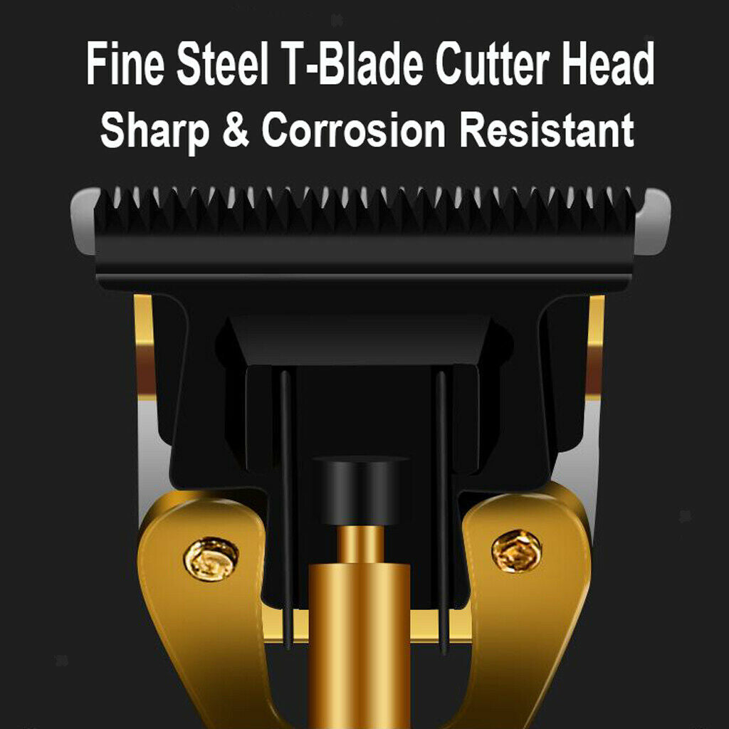 Professional Electric Hair Trimmer LCD Display T-blade Haircut Grooming Kit