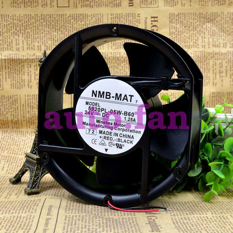 2 wire 5920PL-05W-B60 17251 24V 1.25A aluminum frame inverter cooling fan
