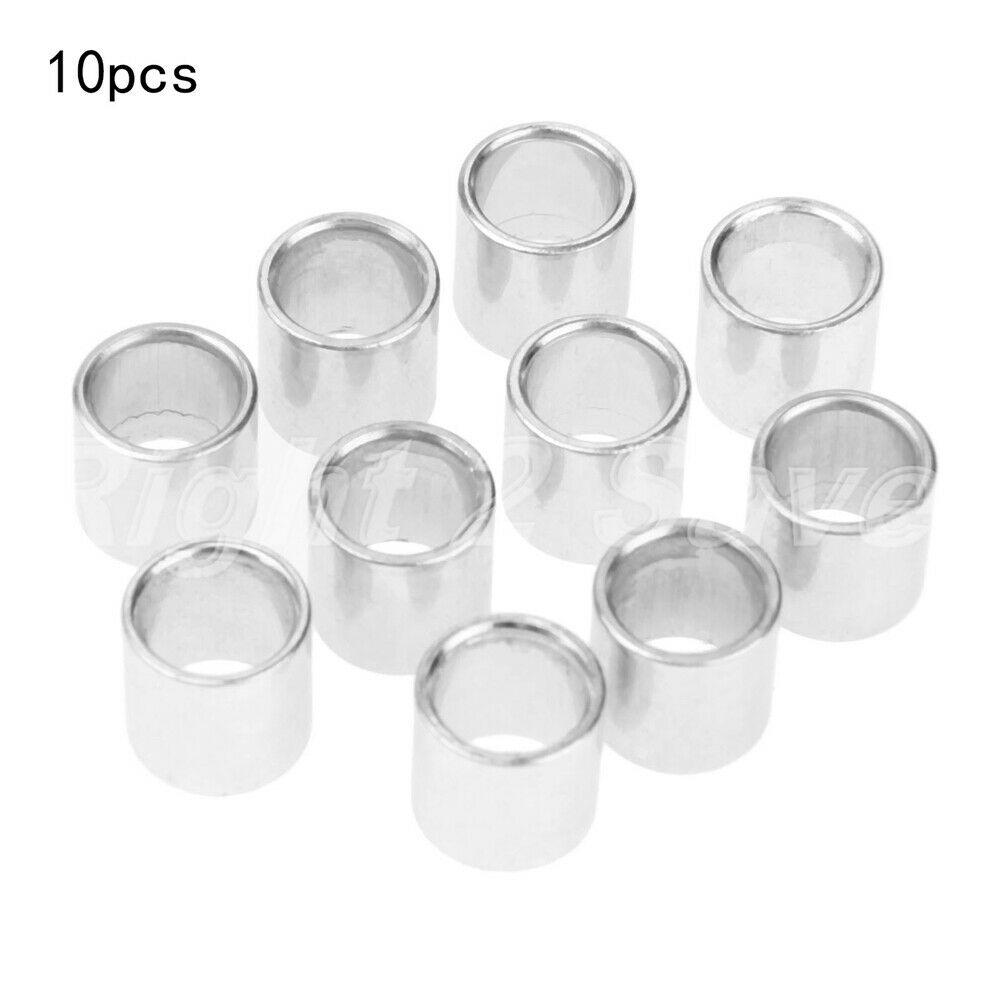 10 Pieces/Pack Skateboard Bushed Bearing Spacer Metal Bushing For Scooter Wheel