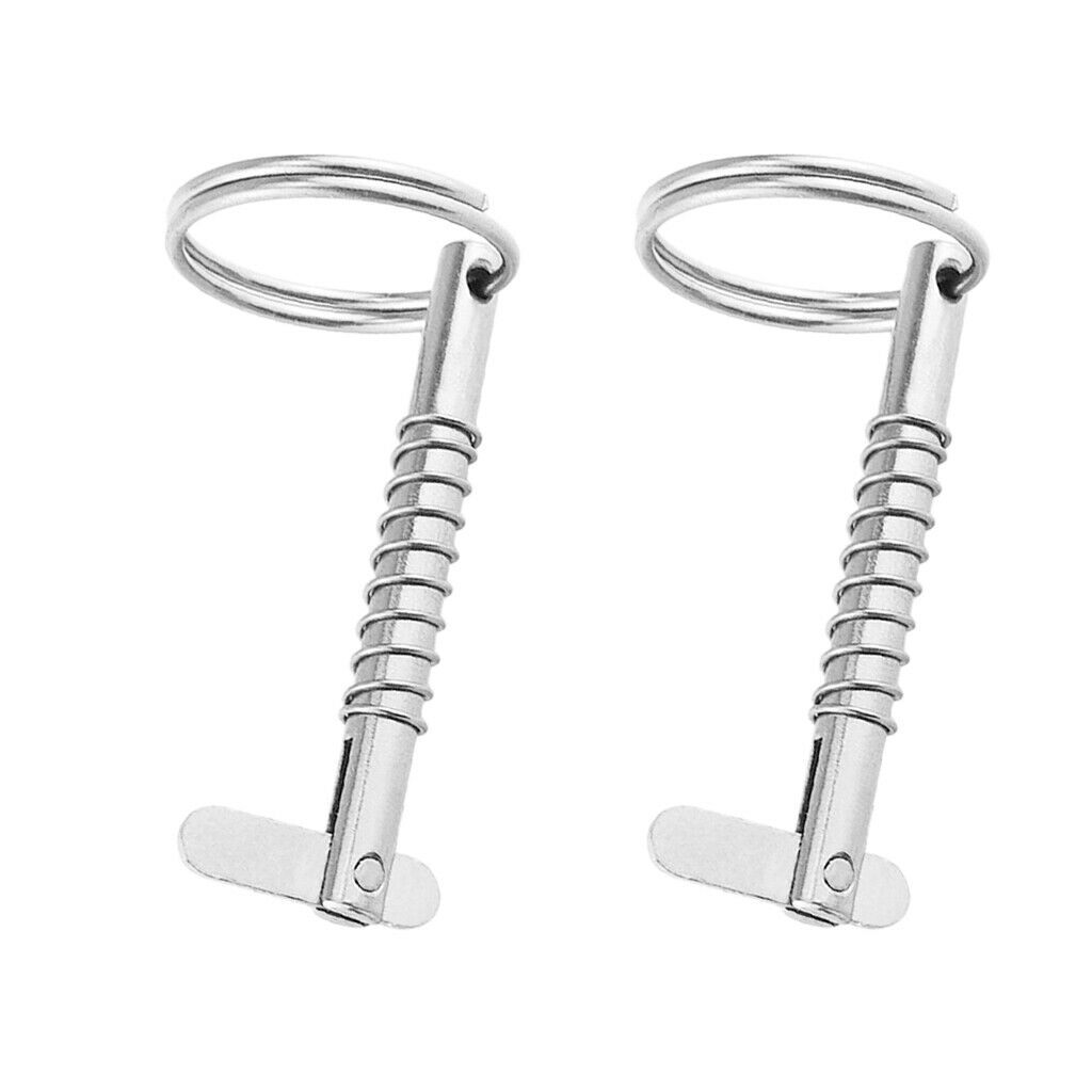 MagiDeal 5X51mm Quick Release Pin Deck Hinge Parts - 316 Stainless Steel 2pc