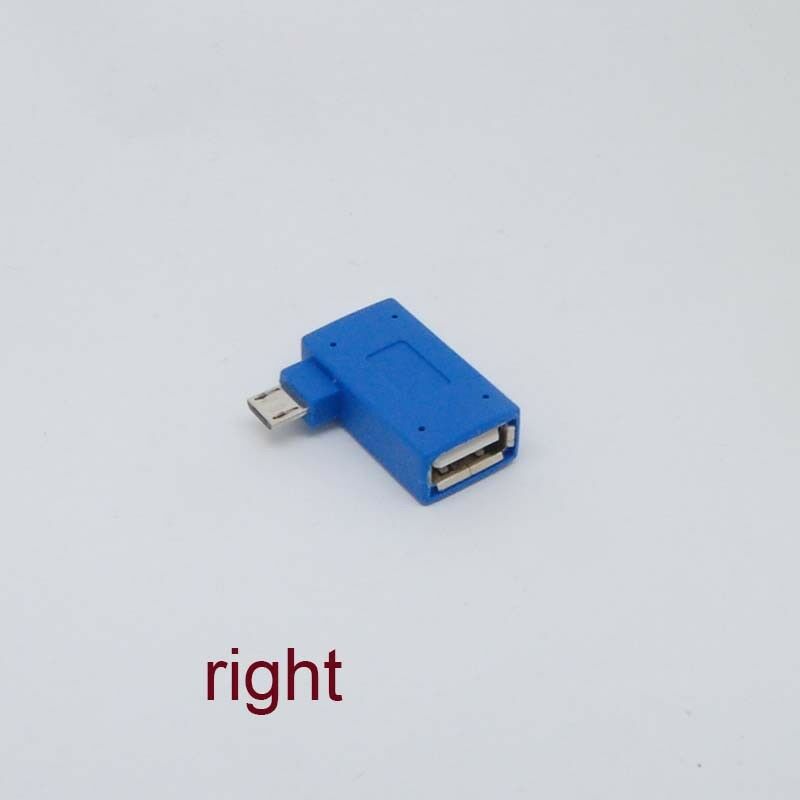 new 90Degree RIGHT Angle Micro USB 2.0 OTG Host Adapter&Power Phone Tablet