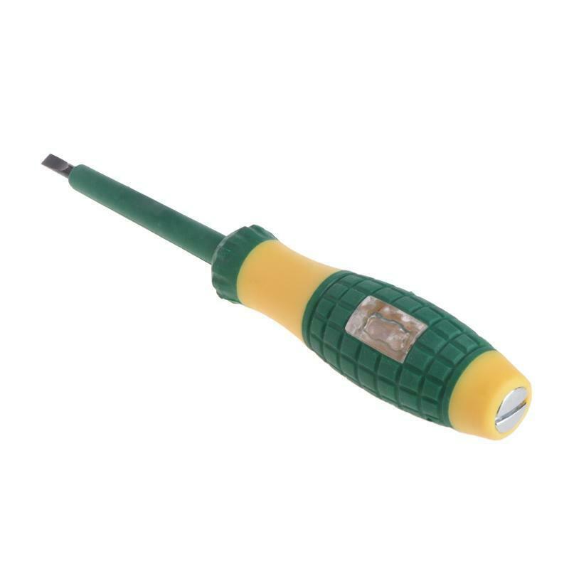 Electrical Tester Pen 220V Slotted Screwdriver Voltage Power Detector Probe 4mm