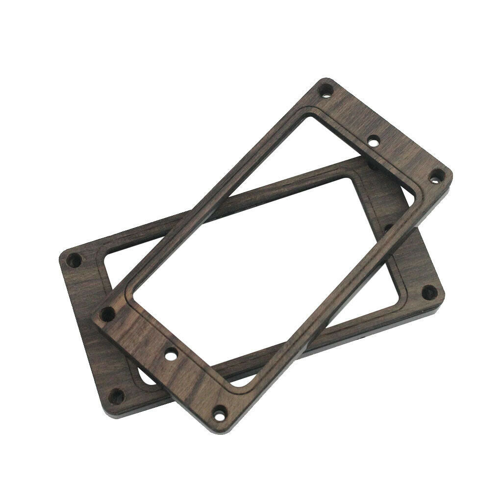 2x Electric Guitar Double Coils Pickup Mounting Rings Frame Rosewood Exquisite