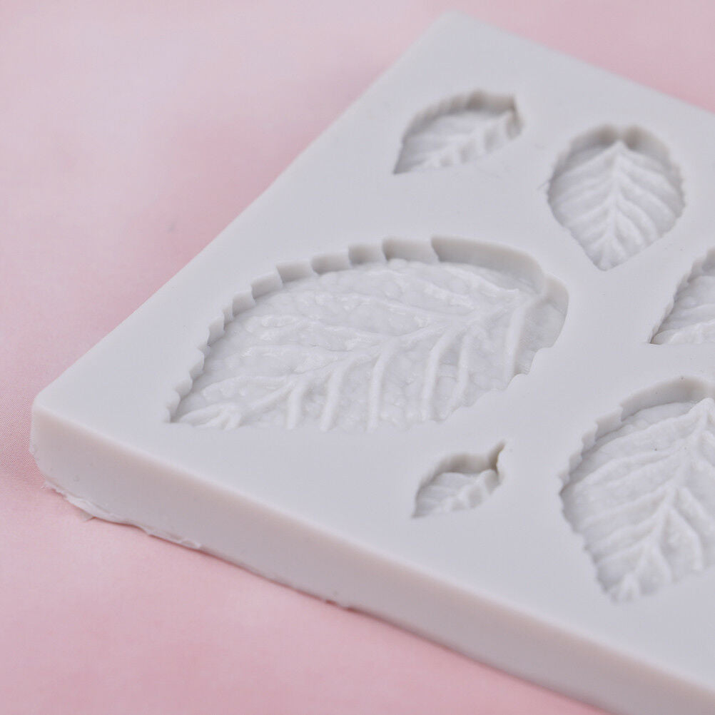 Rose leaves silicone soap mold kitchen accessories cake molds cookies cake tools