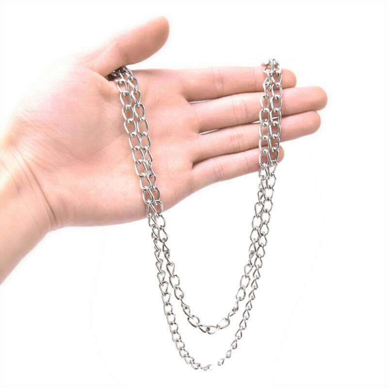 Extra Long Metal Hipster Jean Belt Keychain Ring Clip Key Chain Punk Silve.l8