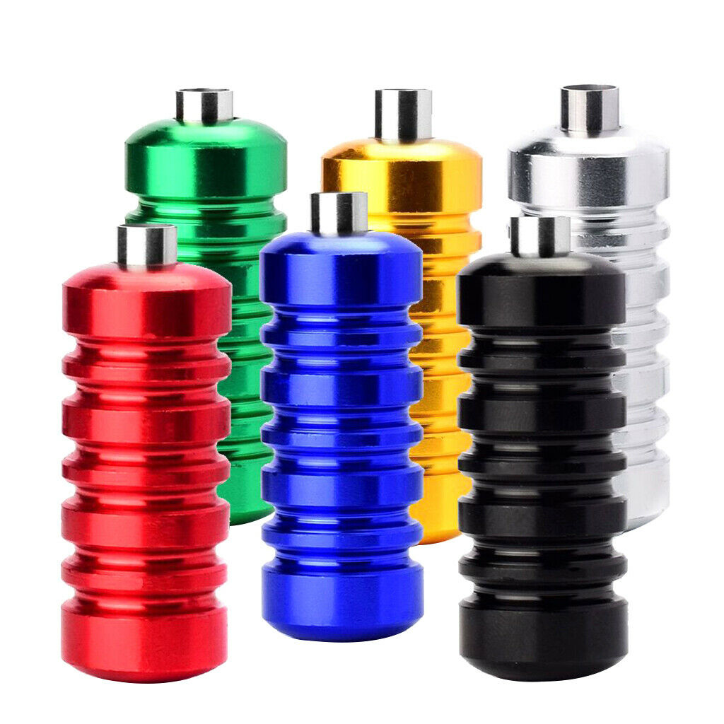 22Pcs Stainless Steel Tattoo Nozzles Tips + 6Pcs Aluminum Ribbed Grips Set