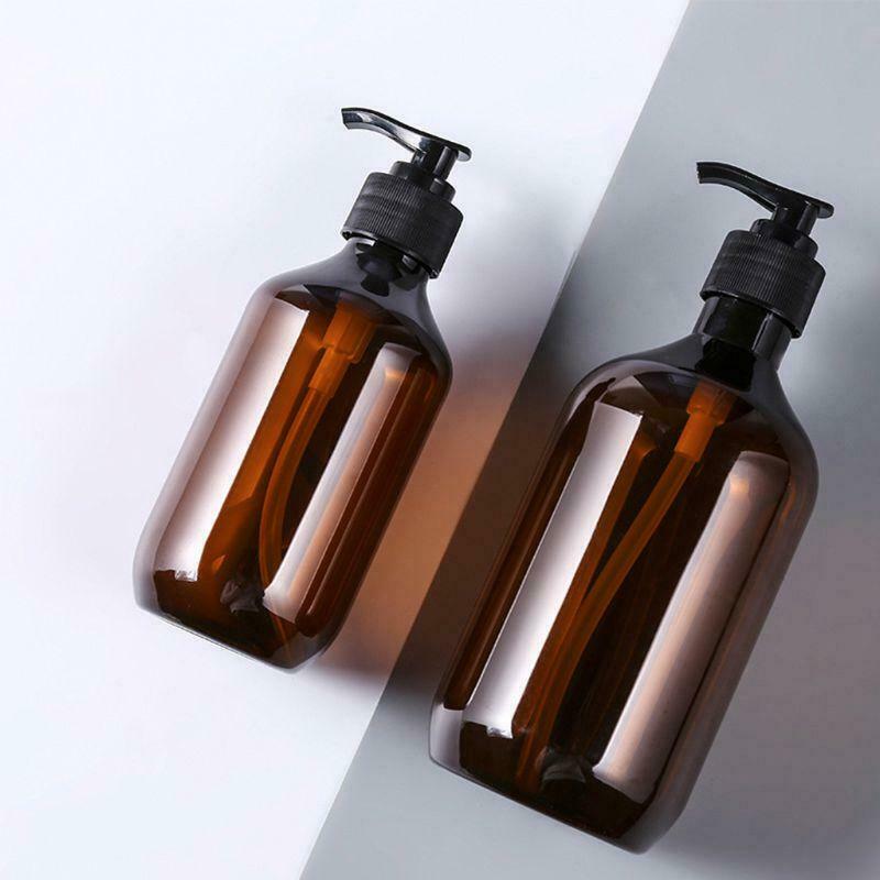 2PCS 300ML 500ML Liquid Soap Dispenser Shampoo Shower Gel Lotion Storage Bottles