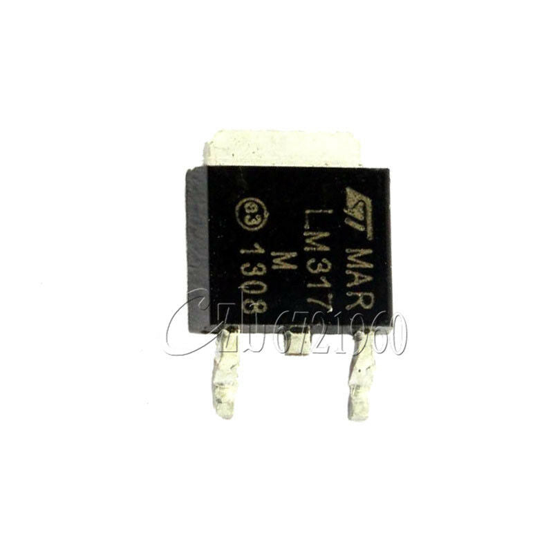 10PcsLM317 LM317M Medium Positive Adjustable Voltage Regulator TO-252 1.2-37V