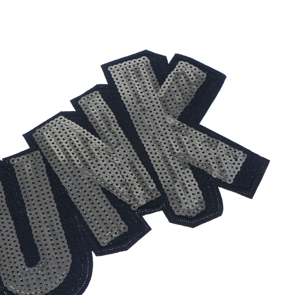 Clothes coat punk sequins patch DIY clothing stickers sew on embroidered .l8