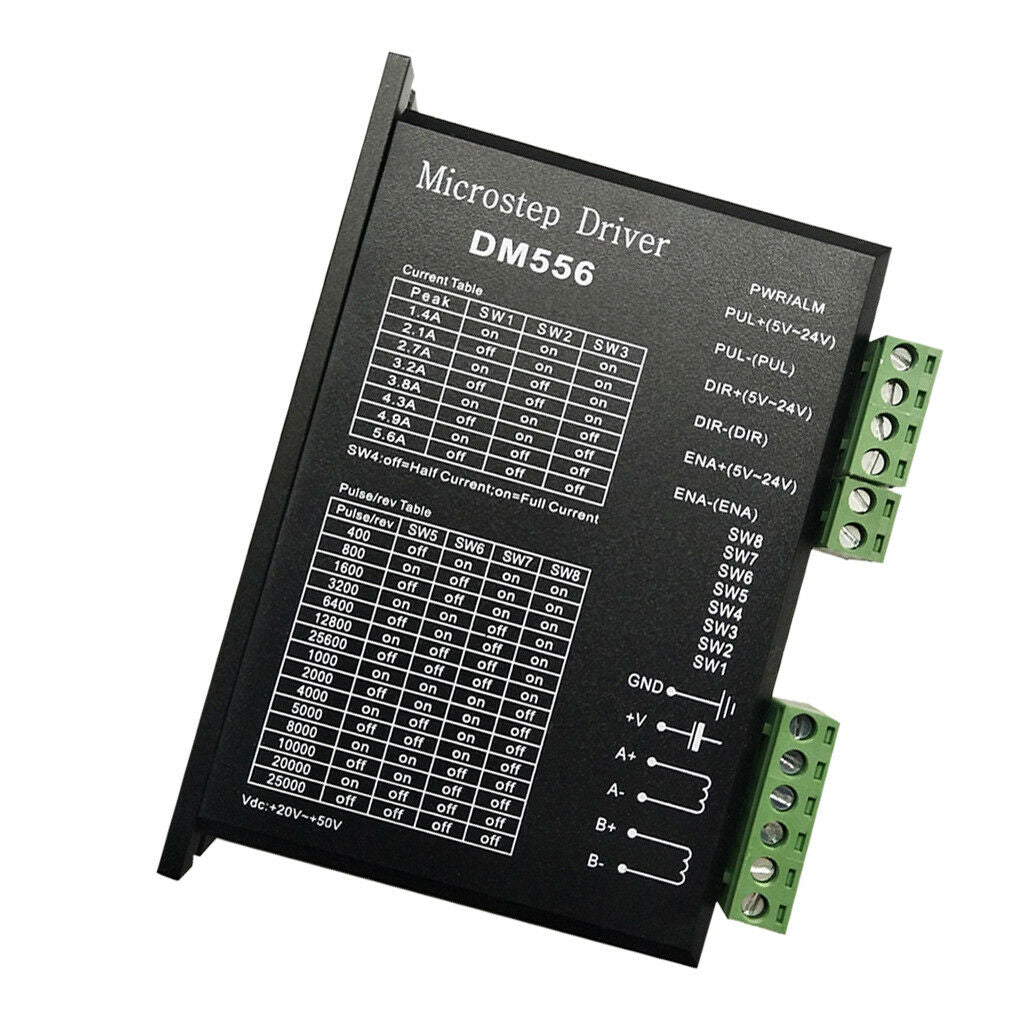 DM556 Digital Stepper Motor Driver, 24-50VDC, 1-5.6A