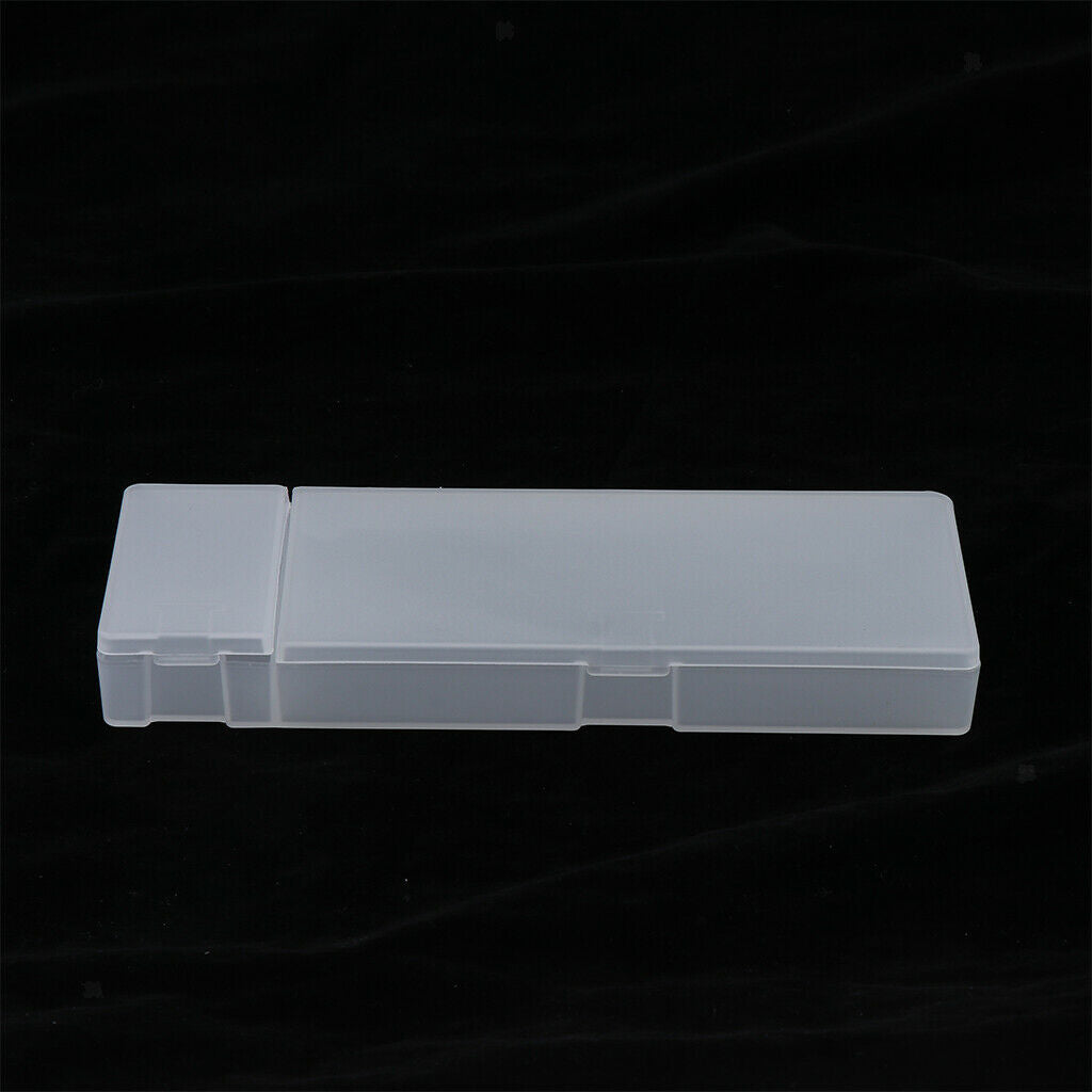 Plastic Pencil Box School Pencil Case Storage Office Tabletop Supplies White