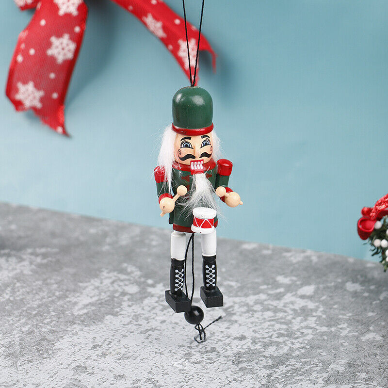 1Pc 13CM Nutcracker Puppet Soldier Christmas Decoration Pendant Home OrnamenBDA