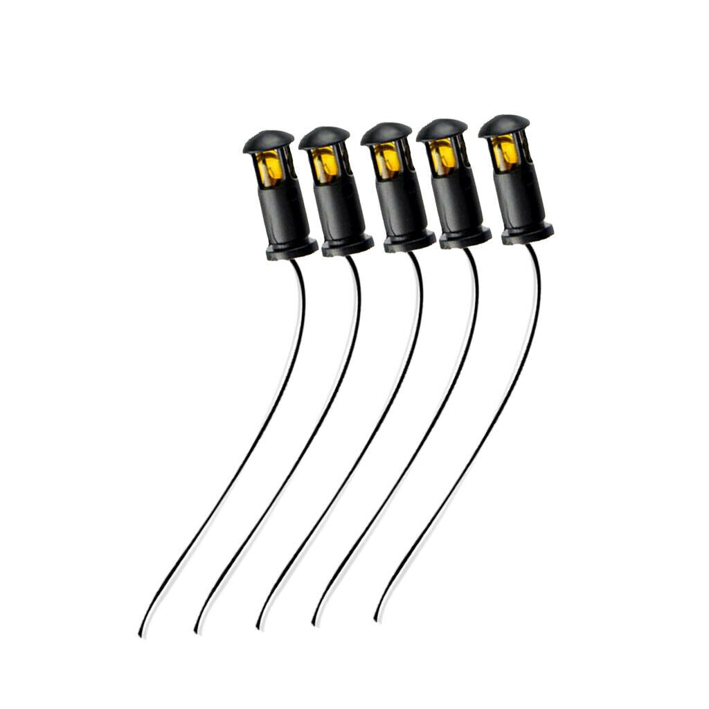 10 Pieces Train Railway Lawn Lamp Light Street Park Grassland Scenery Layout