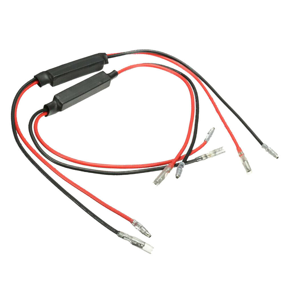 12V Universal Motorcyle LED Turn Signal Indicator Bulb Flasher Relay 10ohm