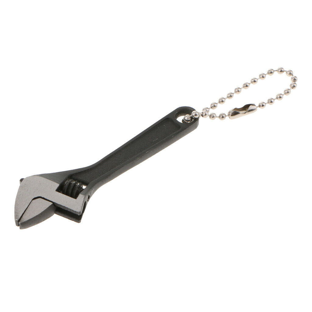 2.5'' Black Steel Small Adjustable Wrench Construction Tools with Chain
