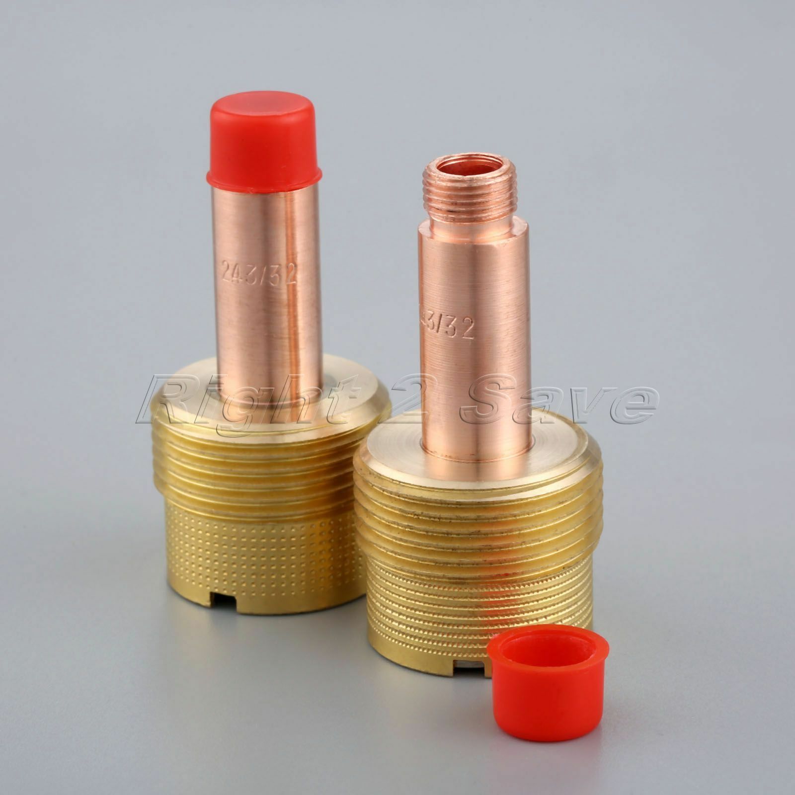 New 2pcs 45V64 3/32" TIG Gas Lens Collet Bodies for 17/18/26 Torch Accessories