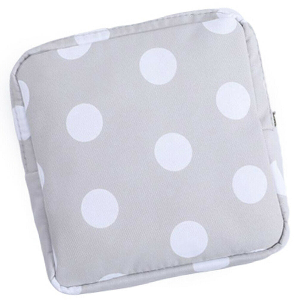 2 Pieces Cotton Sanitary Bag Pad Napkin Towel Credit Card Coin Holder Girls