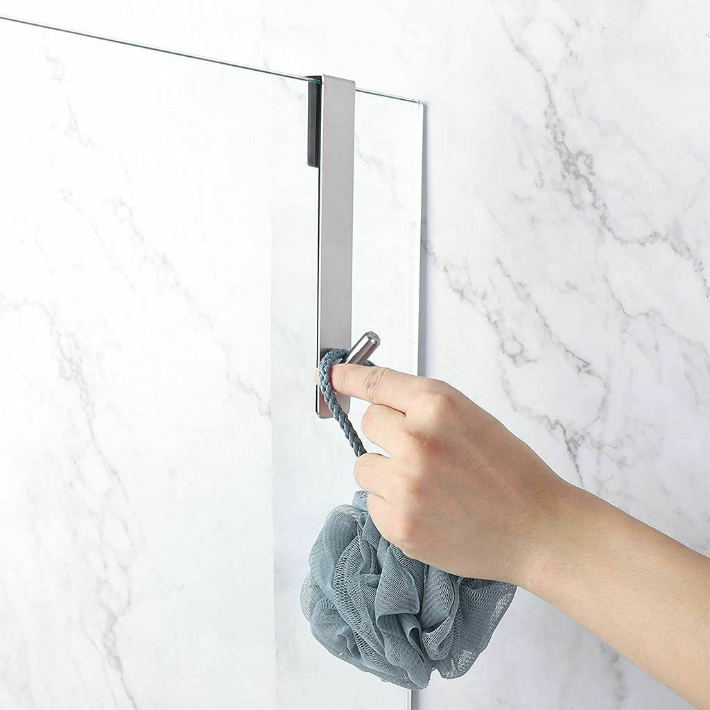 Stainless Steel Door Hooks Towel Hooks Extended Coat Rack for Bathroom