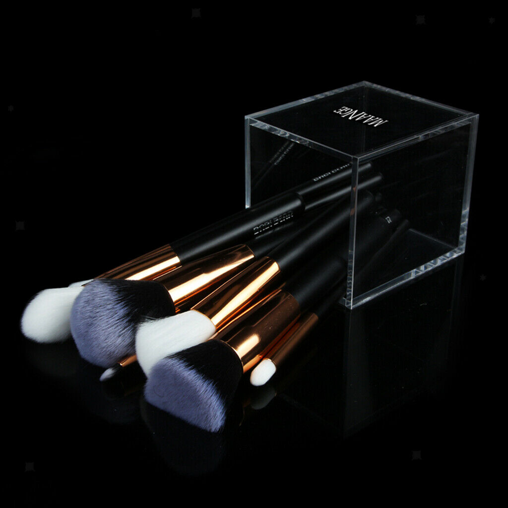 Acrylic Table Cosmetic Organiser Brush Holder Pencil Makeup Storage Case Box