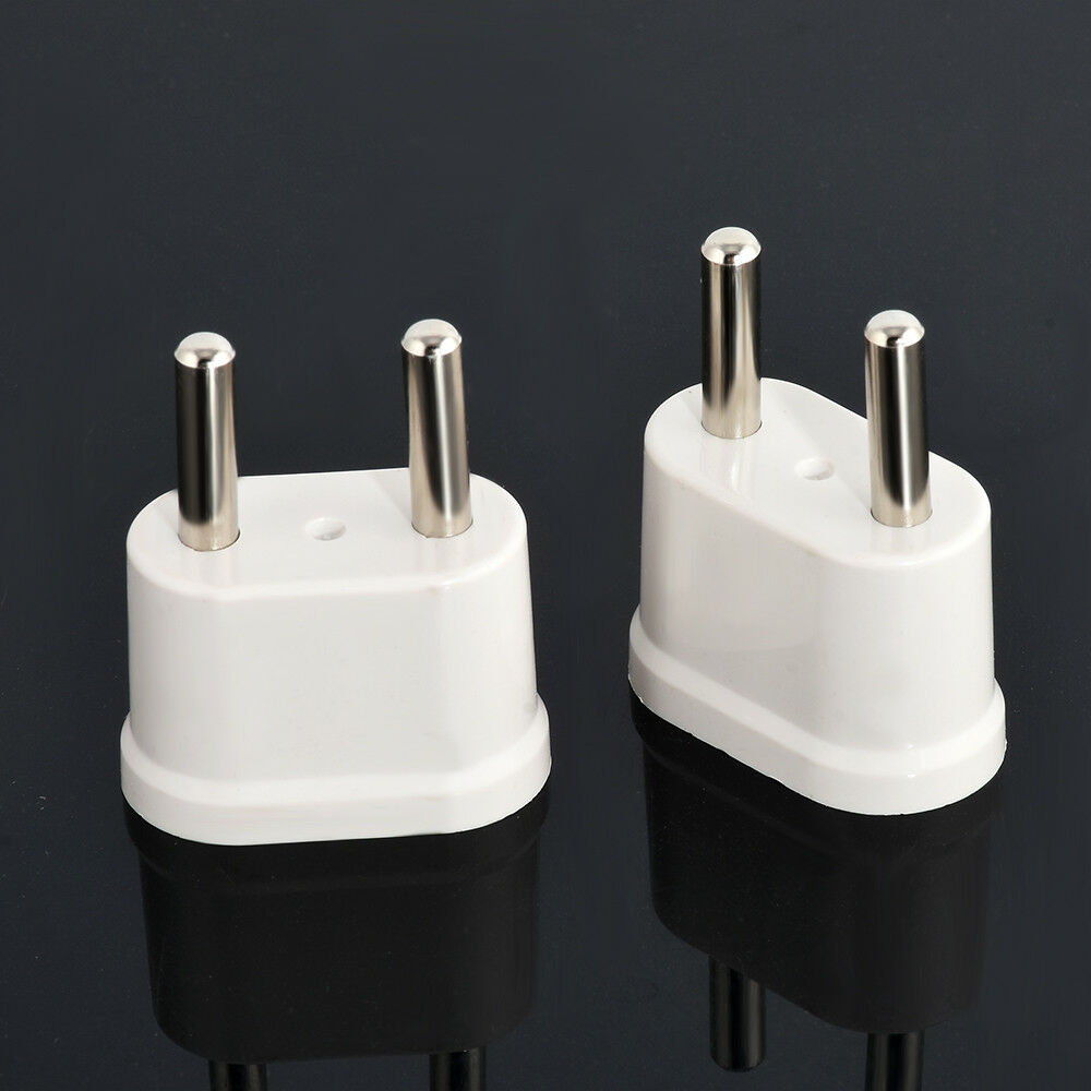 2PC/Set Travel Charger Wall AC Power Plug Adapter Converter US USA to EU Europe