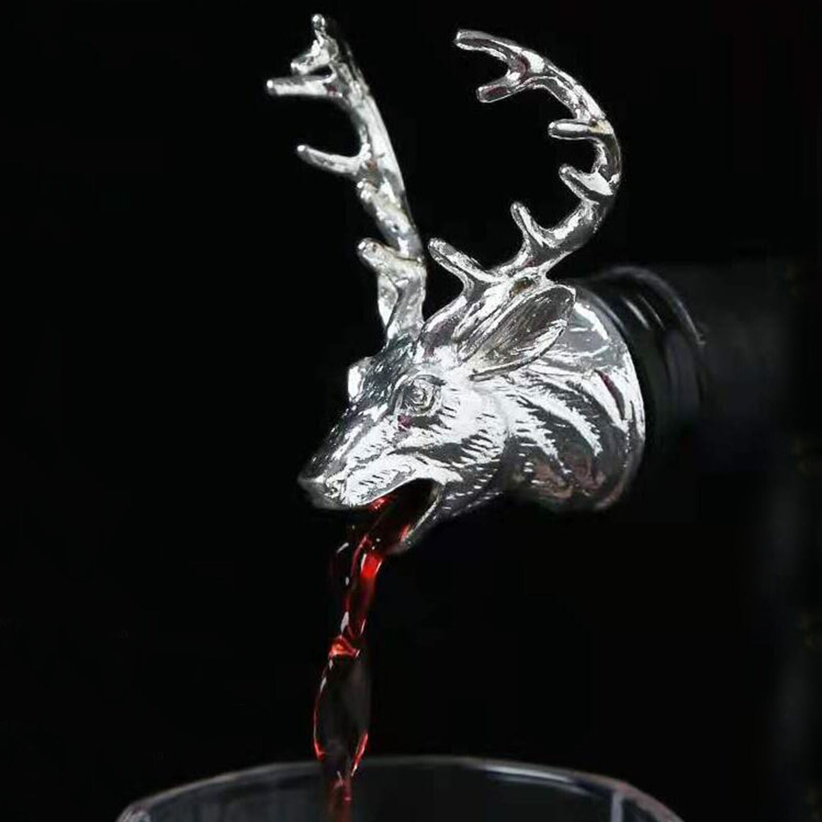 Animal Head-Wine Pourer Spout,Wine Bottle Stopper for Bar and Home Accessories