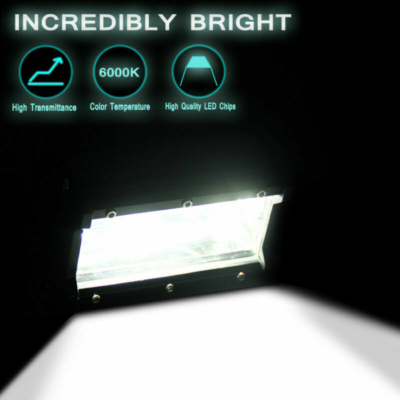 2x 5inch 672W LED Work Light Bar Spot Beam Off Road SUV ATV Truck Light 12V 24V