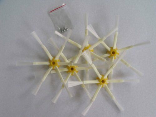 5x Side Brush 6-armed & screws for iRobot Roomba 500 600 700 Series 530 620 760