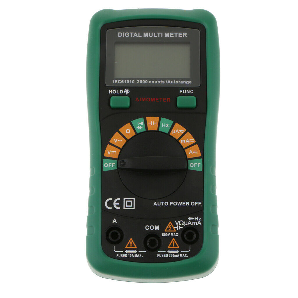 Digital LCD Automatic Range Multimeter Ammeter AC/DC/OHM Volt Current Tester