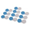 10 Pieces Mini Contact Lens Box Travel Soaking Case Blue,Non-Transparent