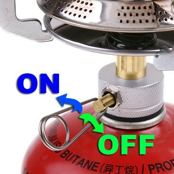 Mini Camping Picnic BBQ Gas Stove Furnace Butane Burner Cookware