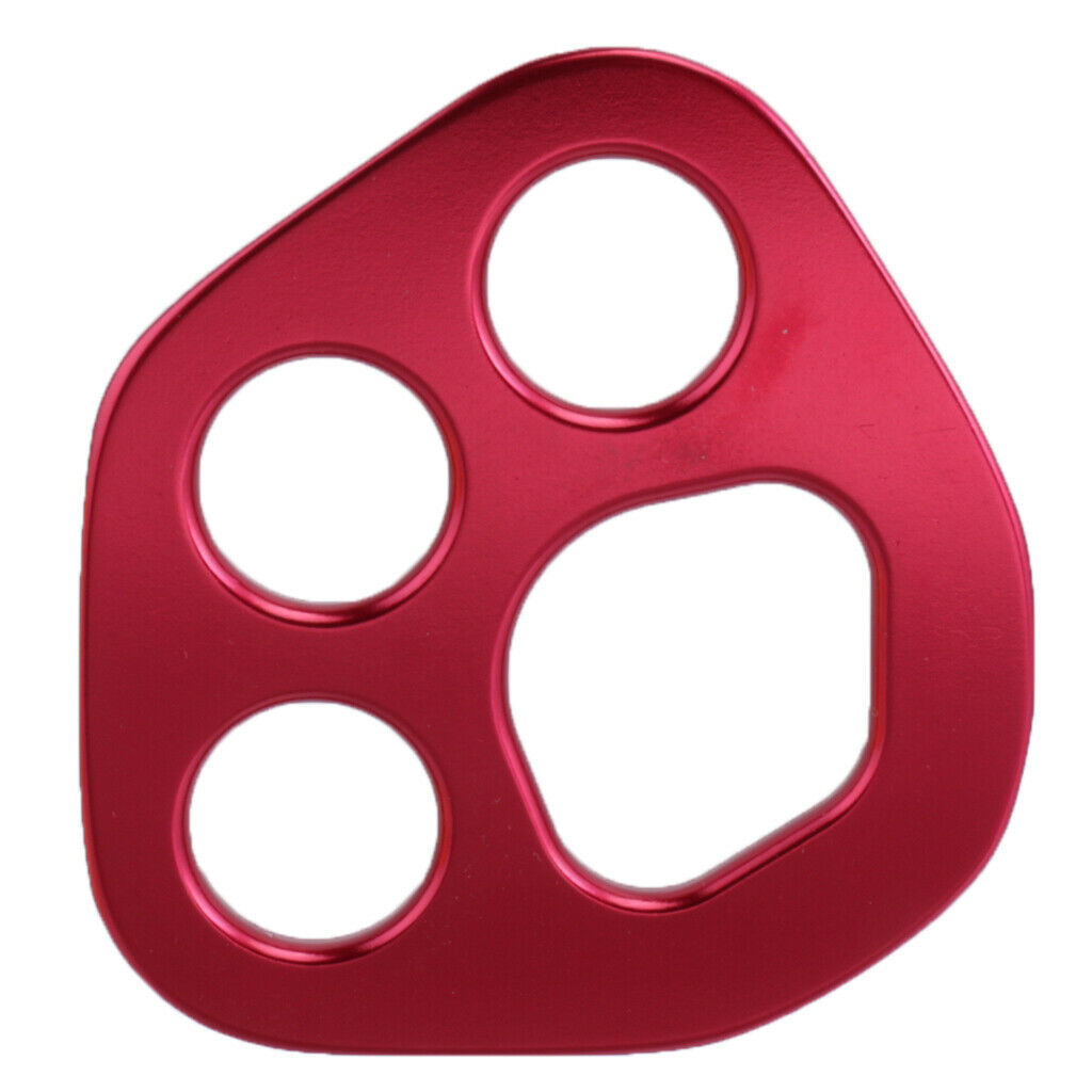 30KN Rigging / Multi Anchor / Descender Rigging Plate Rock Teee Climbing Red