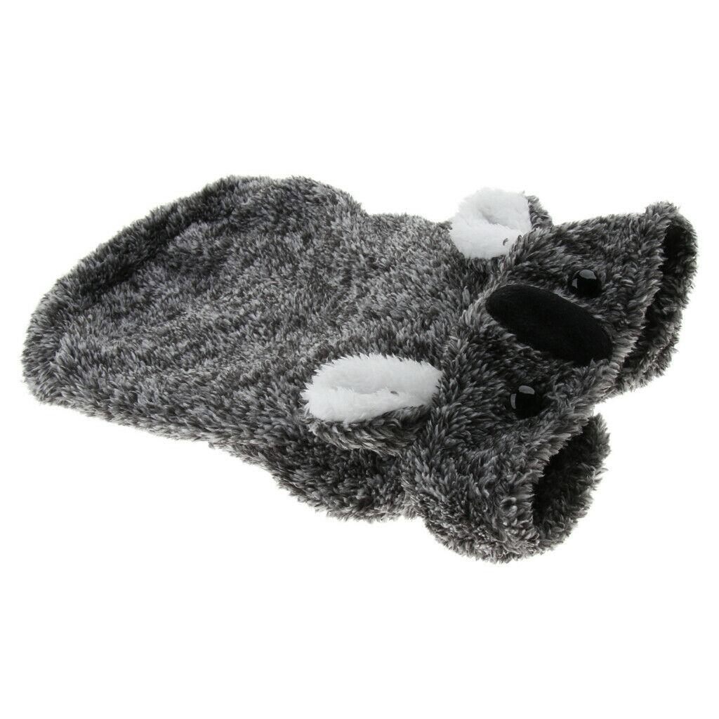 Coral Fleece Teddy Clothes Sloth Bear Dress up Costume Dog Hoodie Black