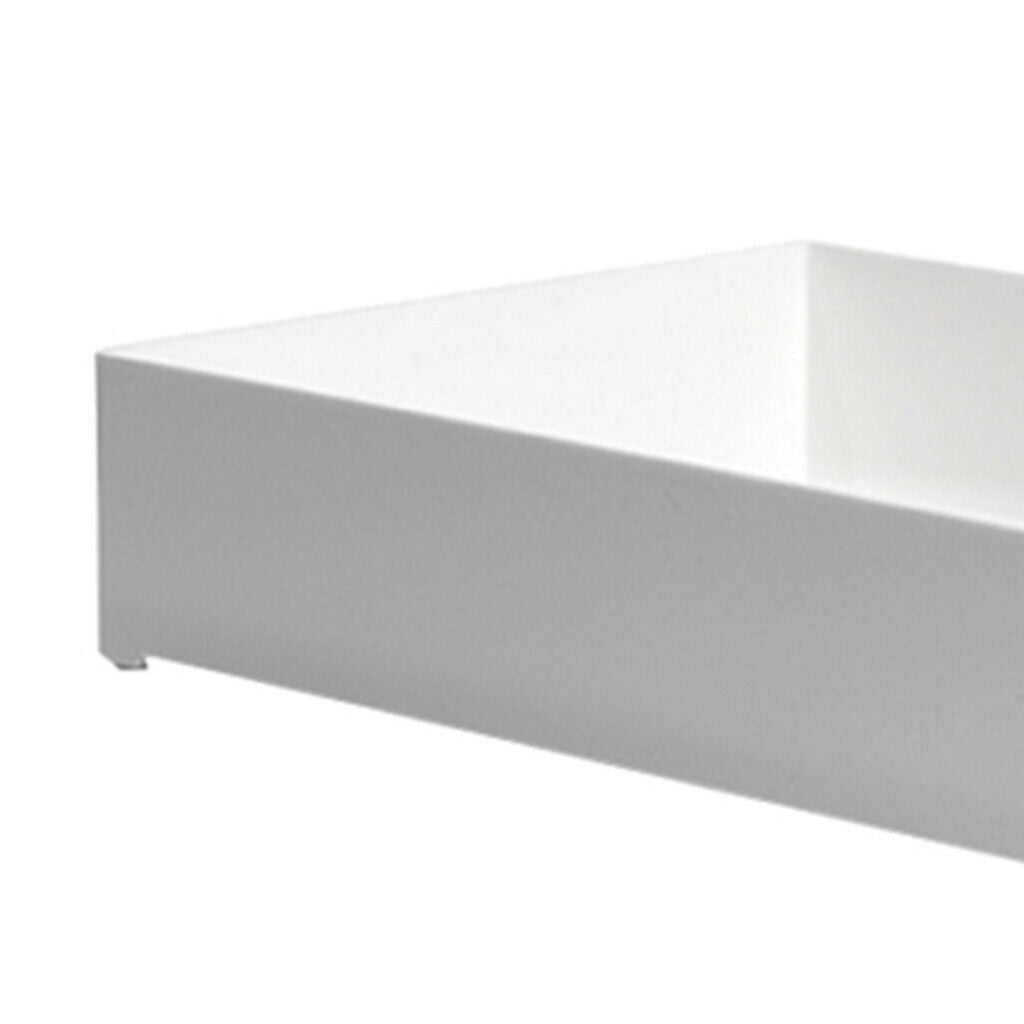 Set of 3 Plastic Desk Drawer Storage Tray White for Jewelries Eco-friendly