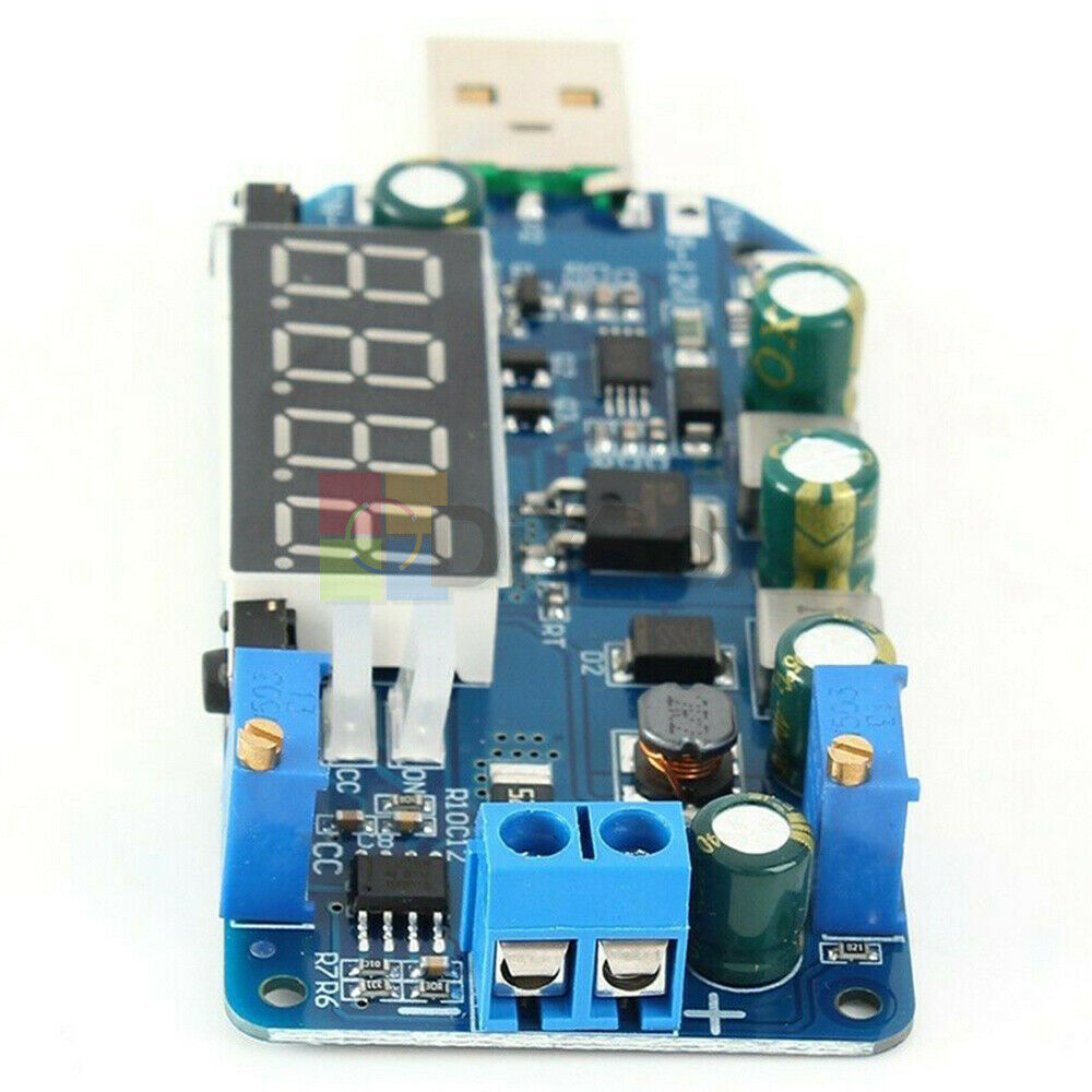 15W 2A 5V to 0.5-30V USB Buck Boost Converter Step Up/Down Power Supply Module