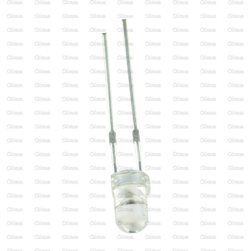 100PCS 3mm Blue 5000MCD Round  Water Clear LED Light