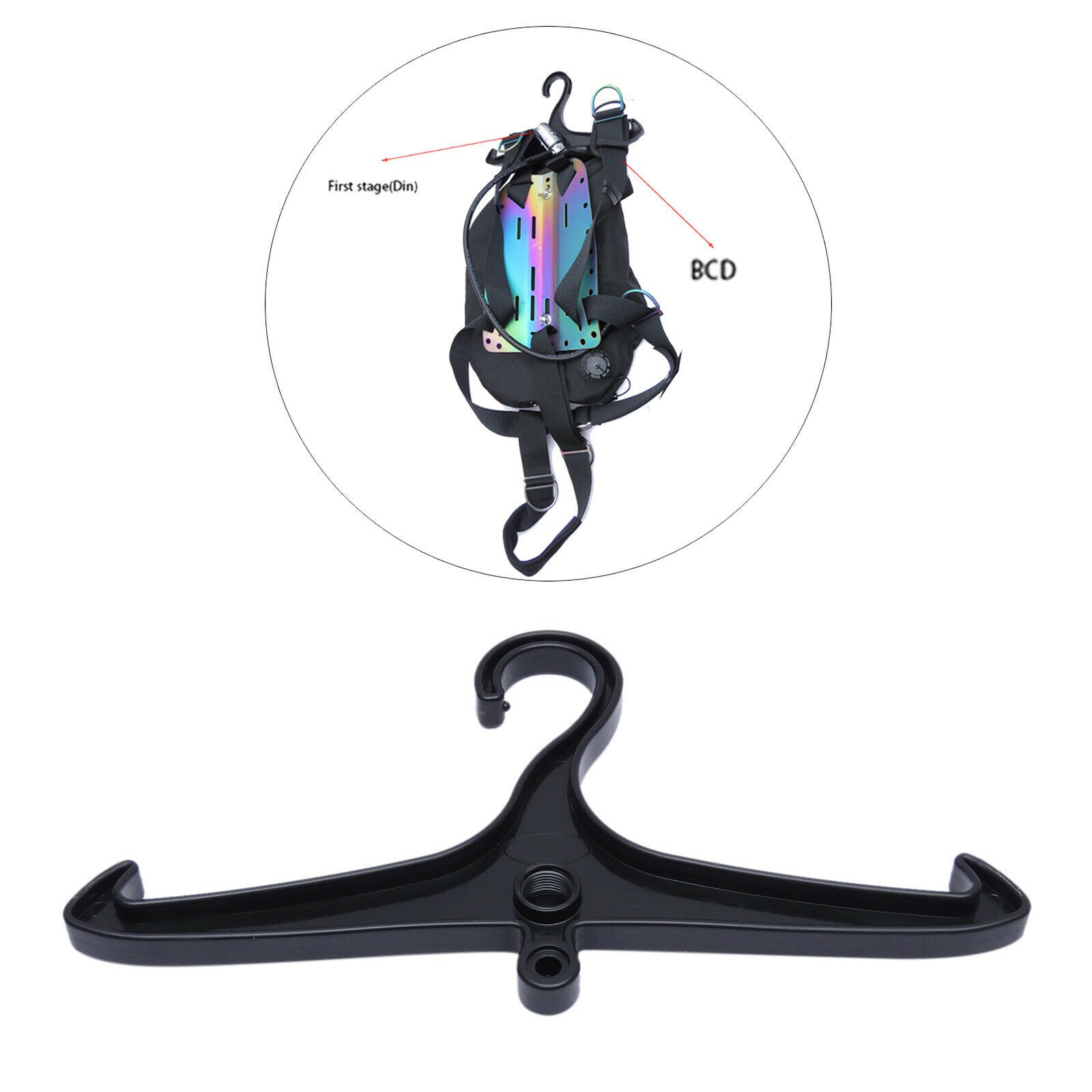 Multi-use Scuba Drysuit Hanger BC Suit Fast Drying Draining Hanging Bracket