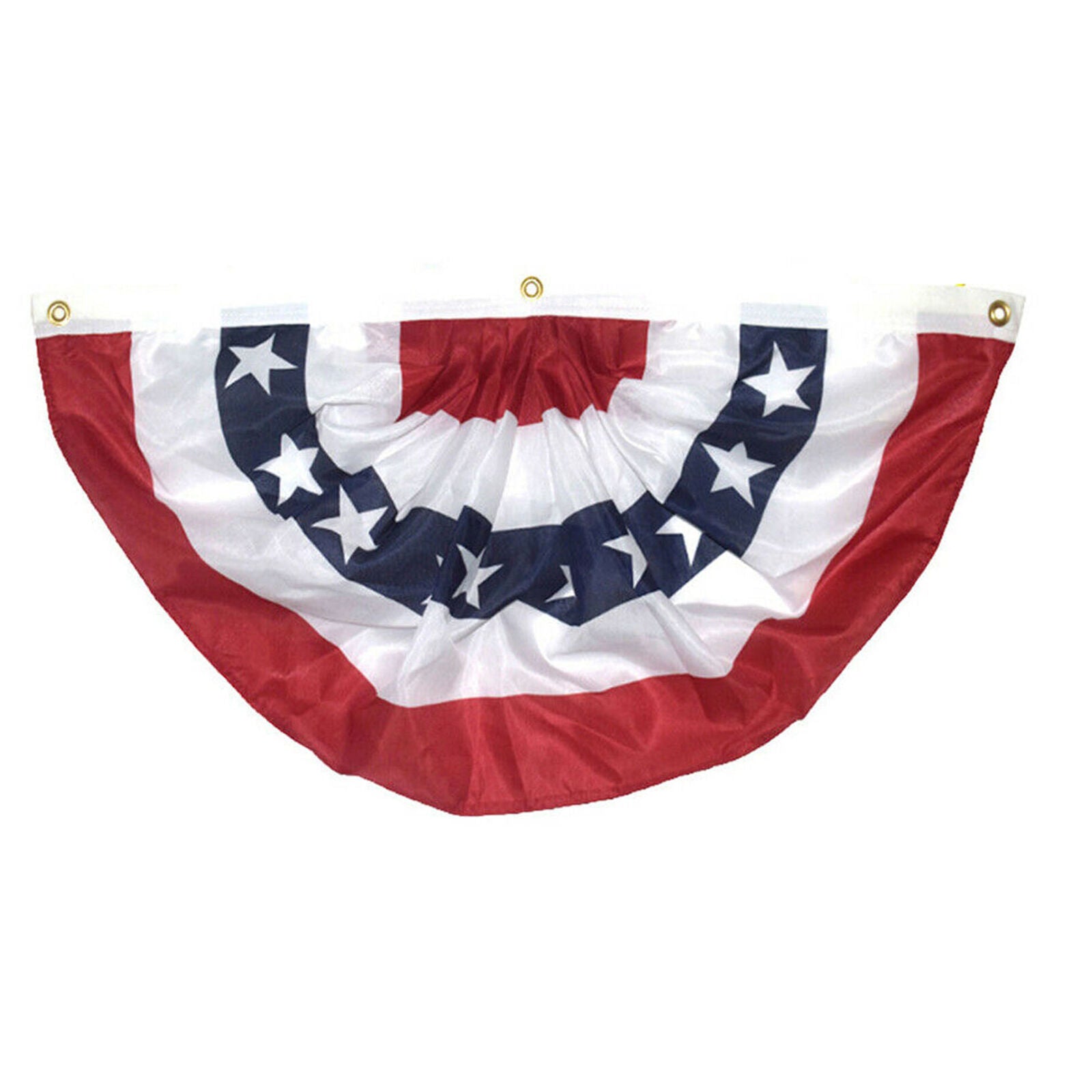 (6 Pack) 45*90cm USA American America U.S. Bunting Fan Flag Banner Grommets