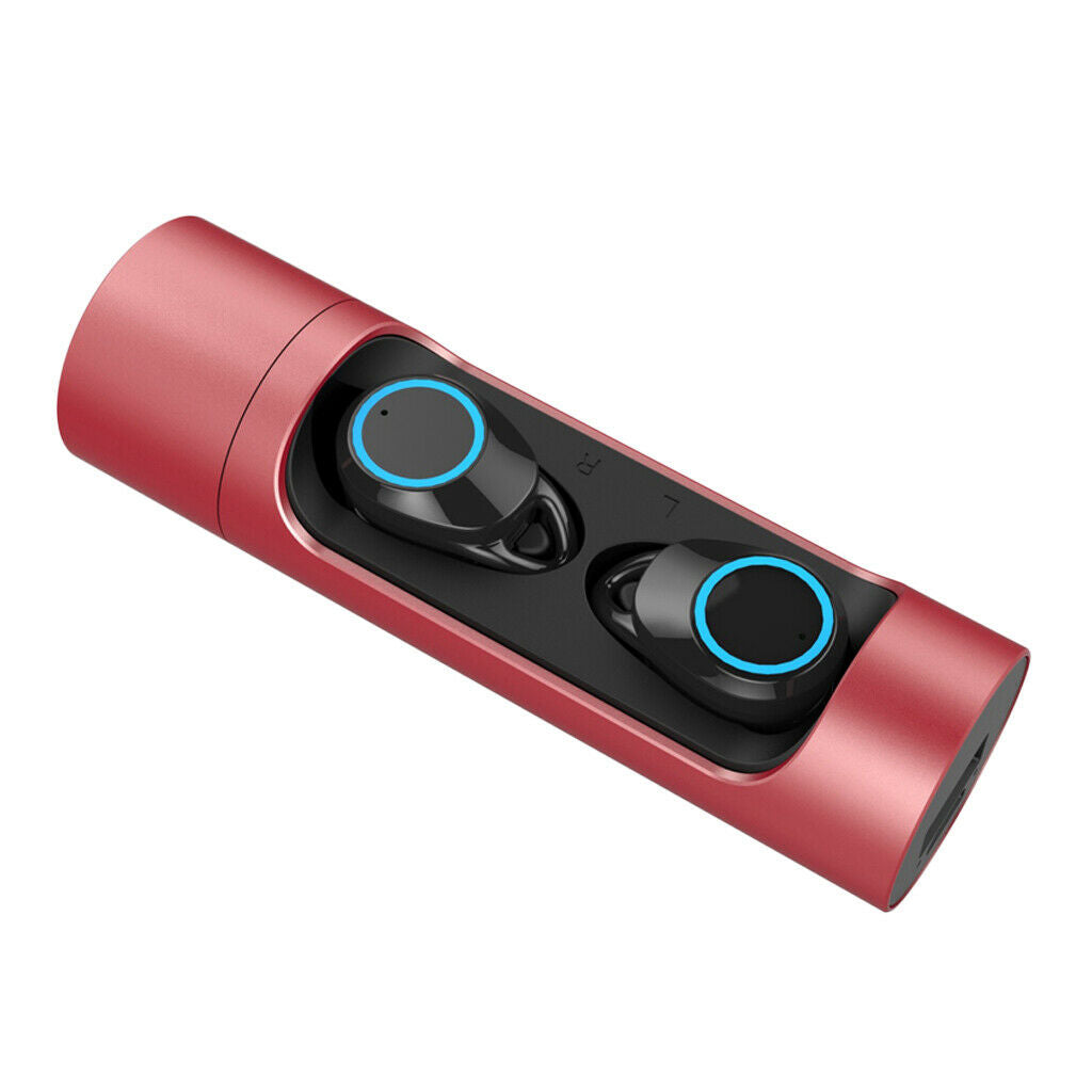 Waterproof X8 Touch Control Bluetooth 5.0 mini Wireless headphones Red