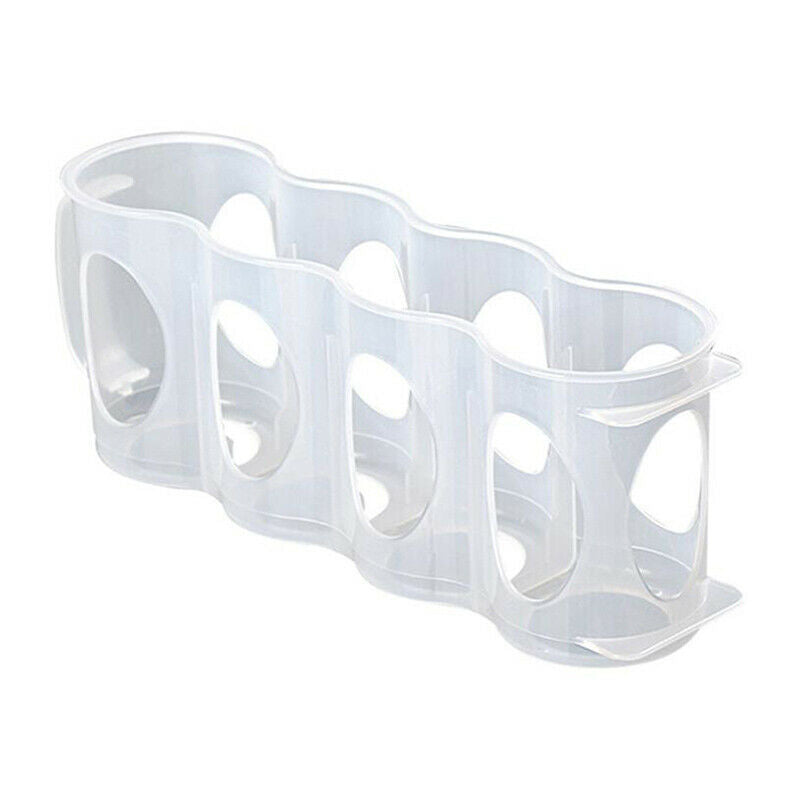 Transparent Drink Bottle Fridge Organizer Case Holder Cans Storage Box Conta*DF