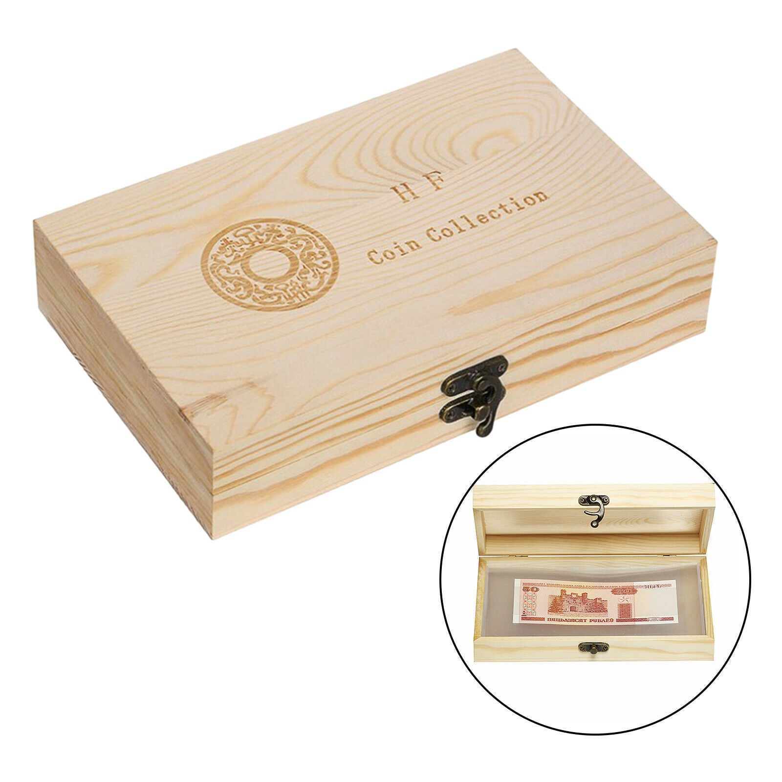 Paper Money Storage Case Commemorative Banknotes Container Storage Box