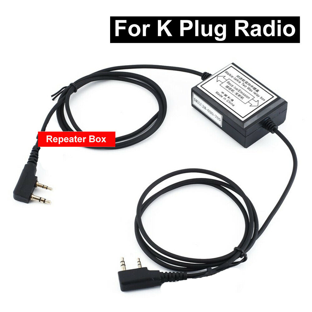 Walkie Talkie Repeater Box Two Way Relay Box K Plug Radio for Baofeng Kenwood SS