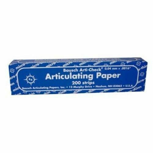 Bausch Arti-Check Articulating Paper – Straight, Box with Booklets, 200 Strips