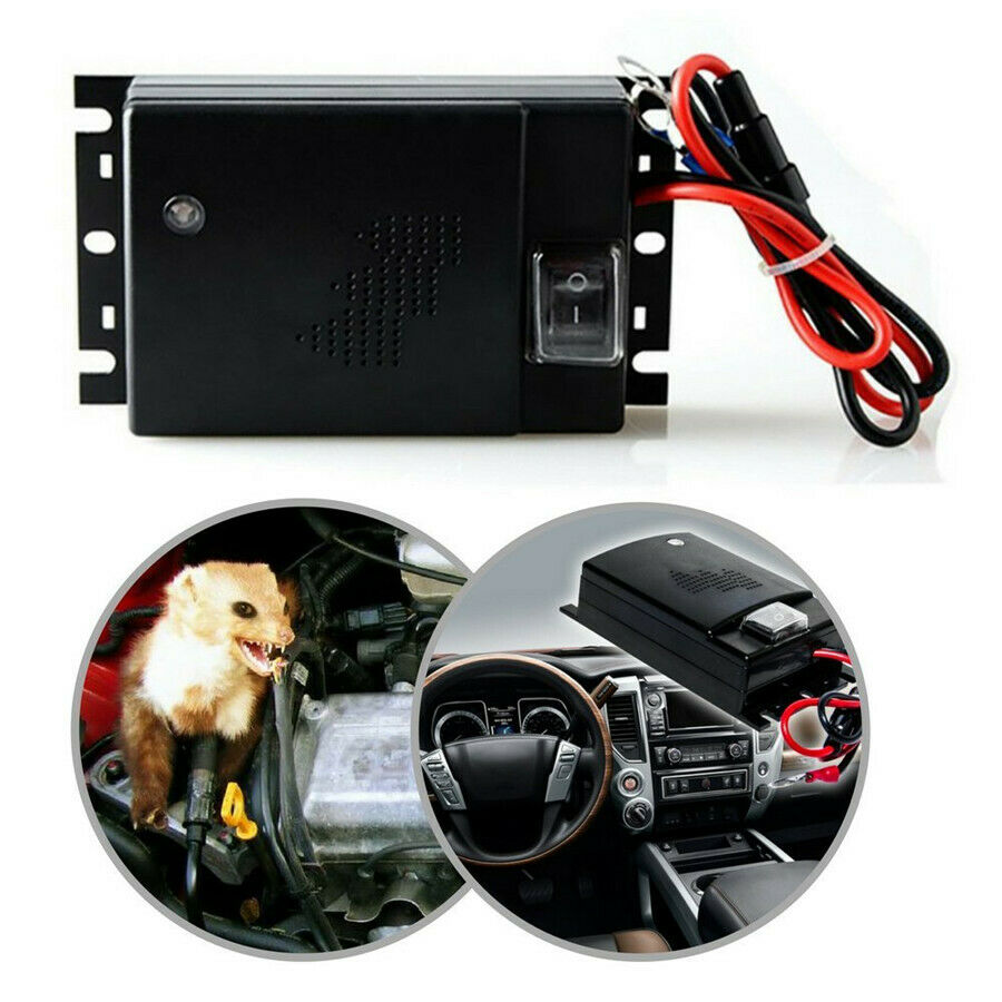 12-45kHz Ultrasonic Outdoor Vehicles Rodent Rats Mice Repeller Protect Car Cable