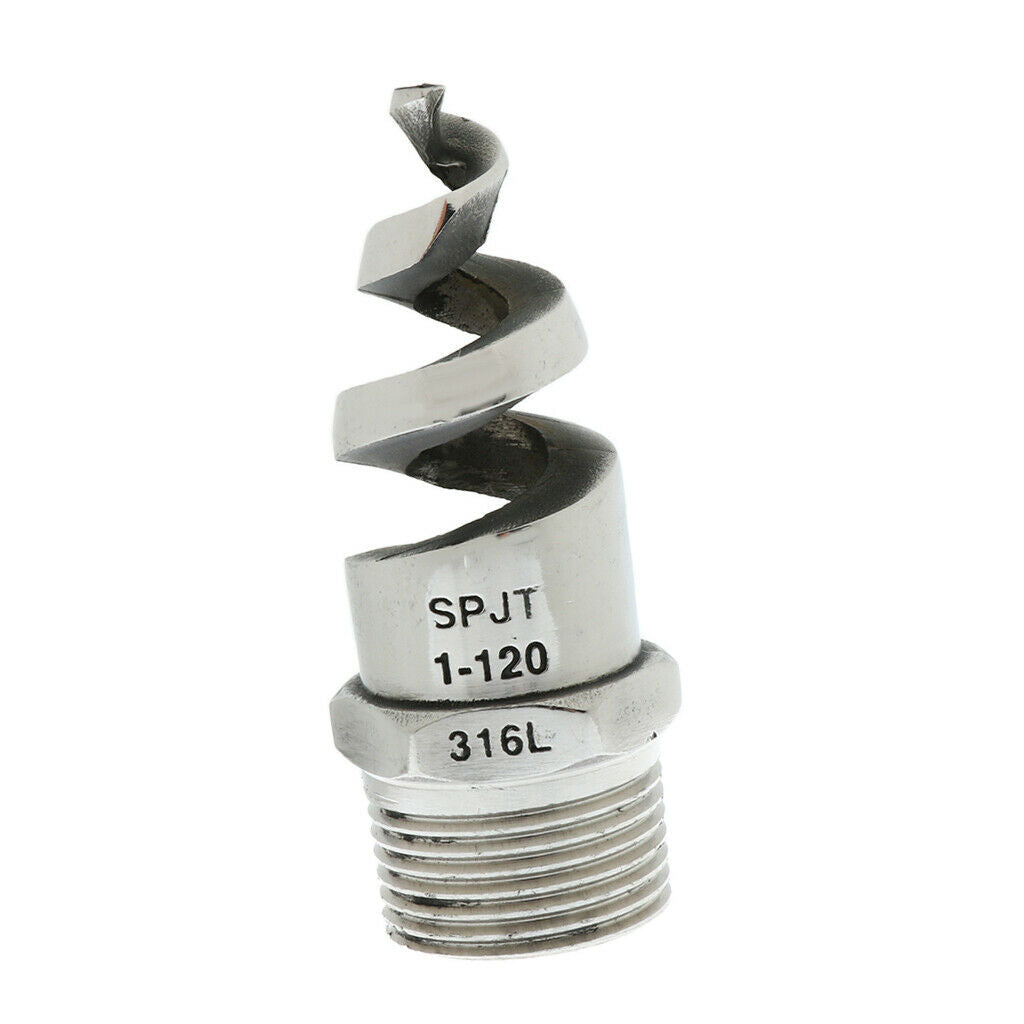 Spiral Spray Nozzle 1" Male 316L Stainless
