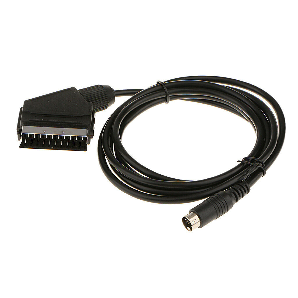 1.8m RGB Scart Cable AV Video Lead for Sega Mega Drive MD 2 Game Consoles