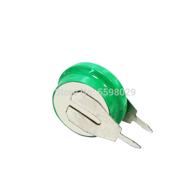 5pcs Button Coin Cell 1.2V 40mAh Ni-MH Rechargeable Battery With Solder Pins (L