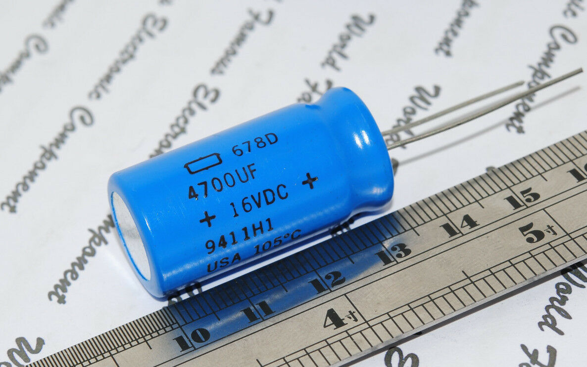 1pcs-NIPPON 4700uF (4700µF) 16V 678D Radial Electrolytic Capacitor